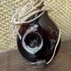 Blown glass lamp signed Morin