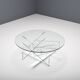 Table basse graphique en lucite et verre, Italie 1970