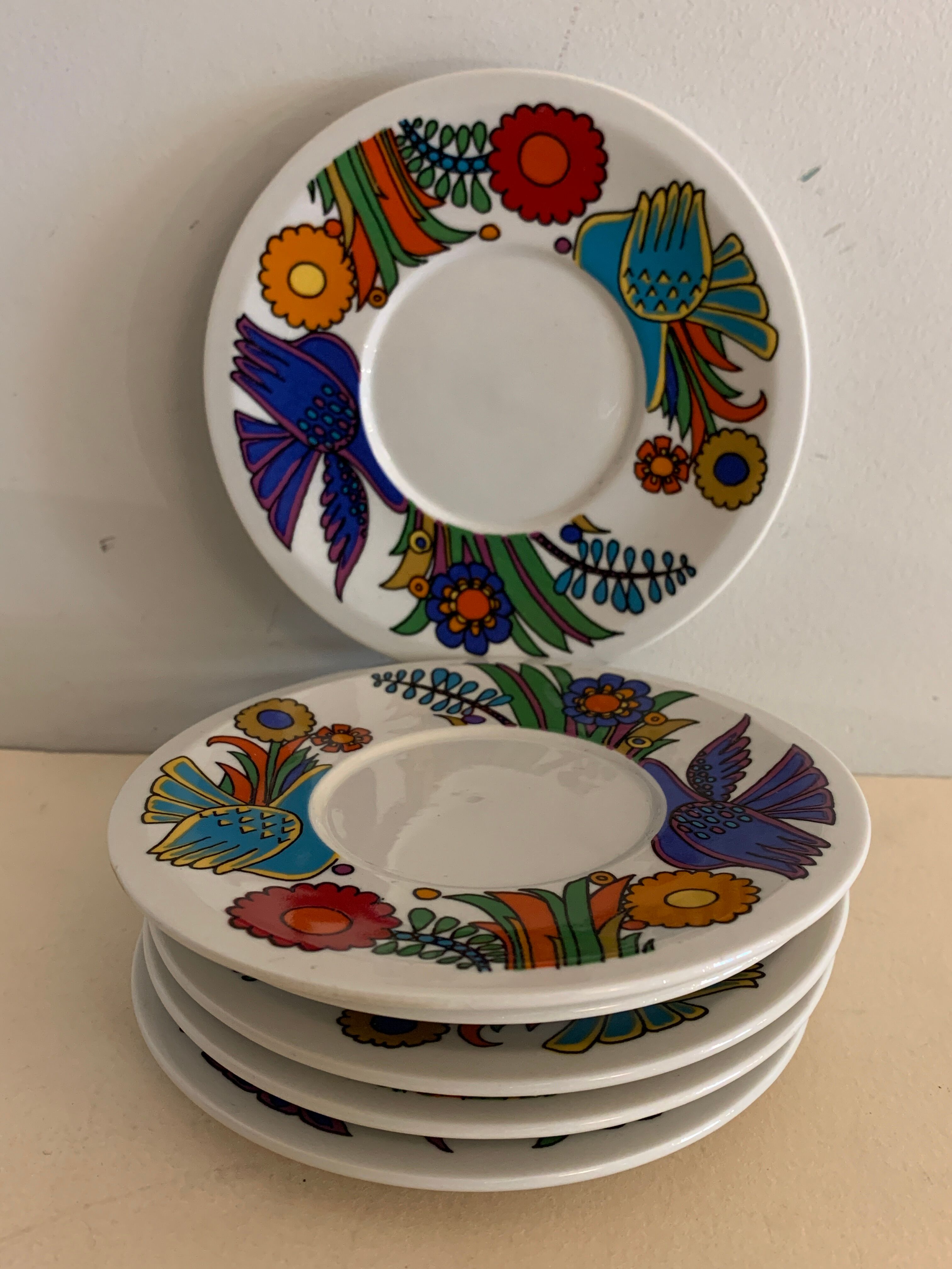 6 plates or under cups Villeroy and Boch, Acapulco model