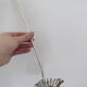 Silver metal sauce ladle