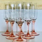 6 two-coloured champagne flutes Luminarc Véronèse