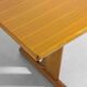 Geometrical dining table in oak, Italy 1980s