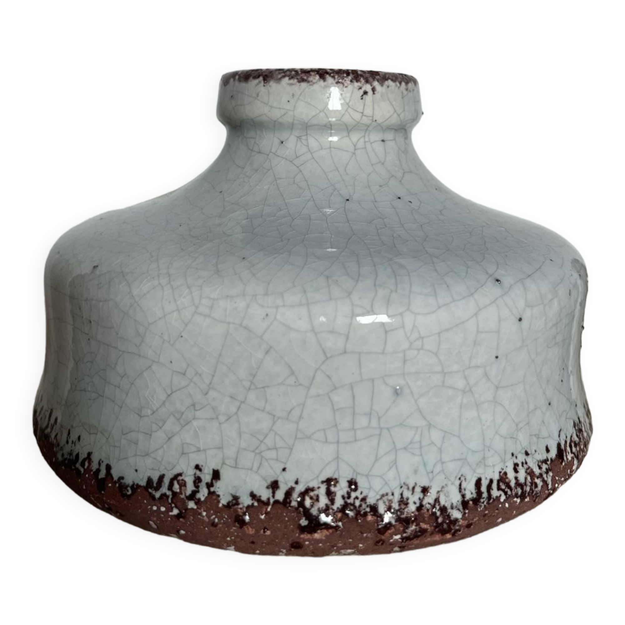 Raku style vase