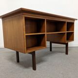 Scandinavian double-sided teak desk from the 50s/60s