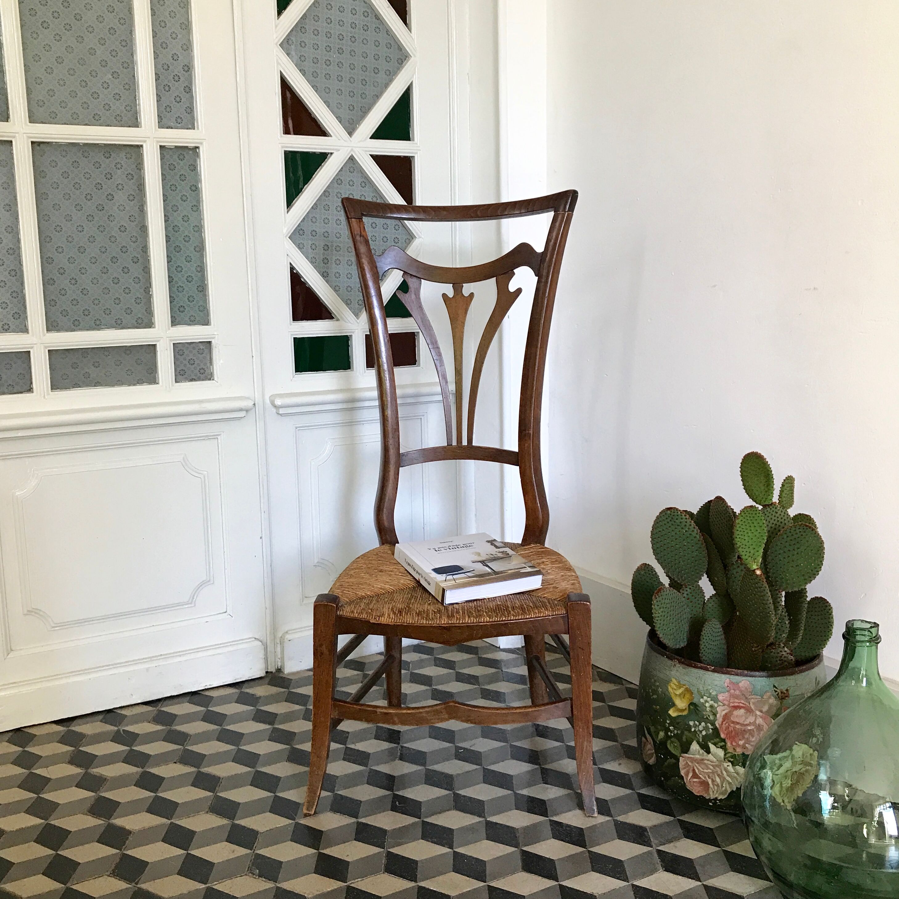 Chaise prie-dieu ancienne
