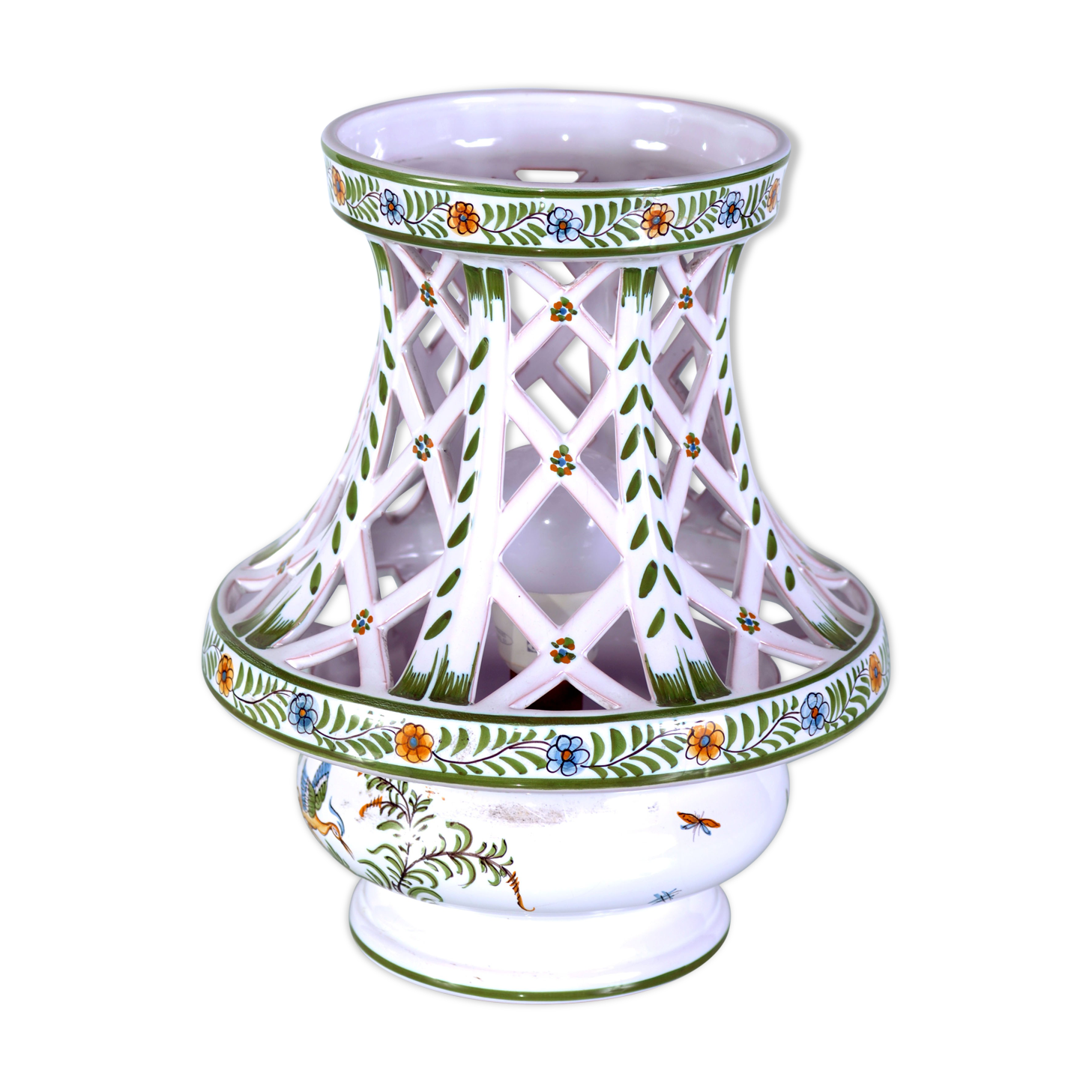 Moustier lamp, ceramic