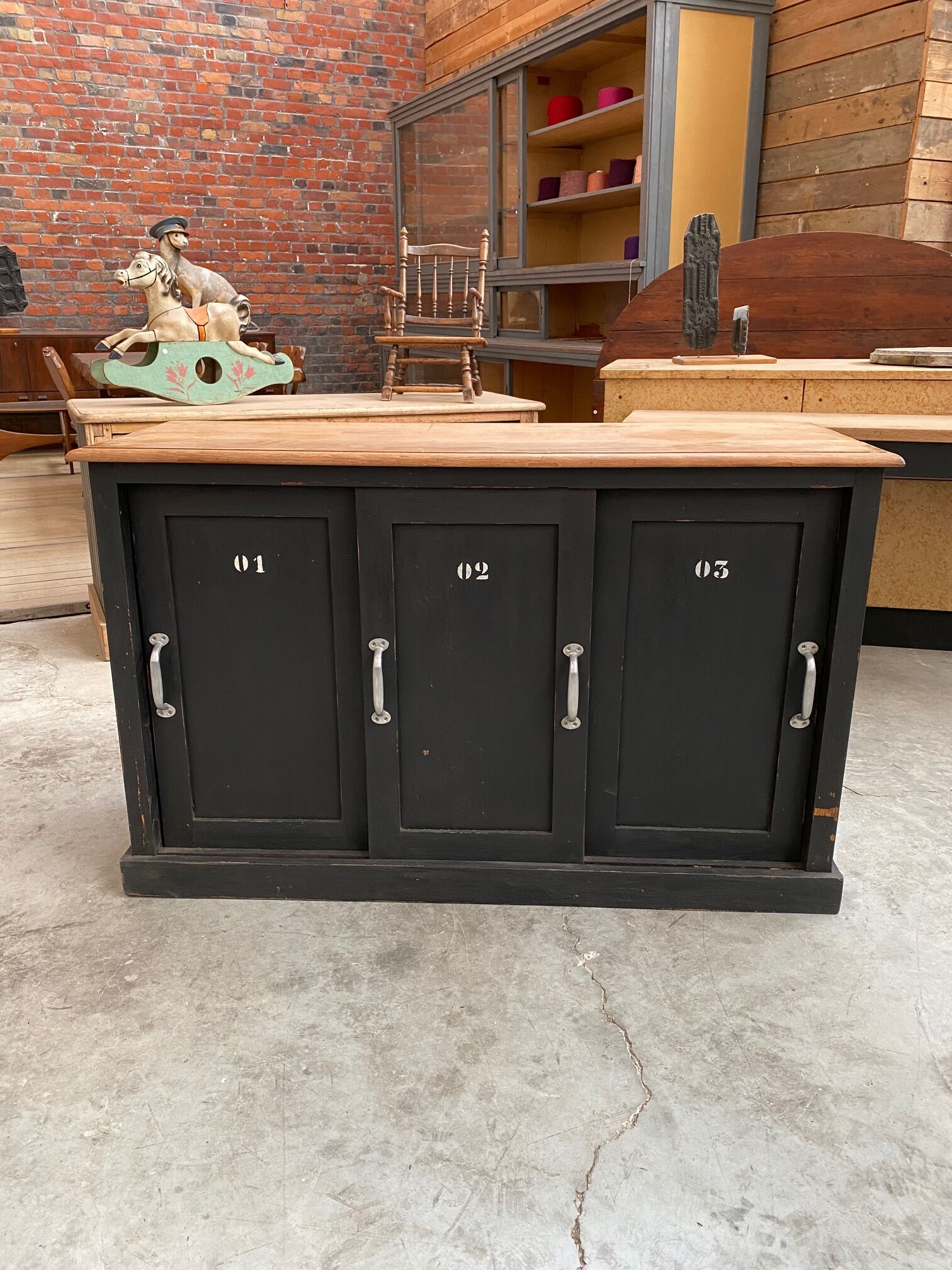 Old patinated craft furniture
