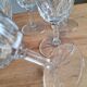 Service of 6 chiseled wine glasses
