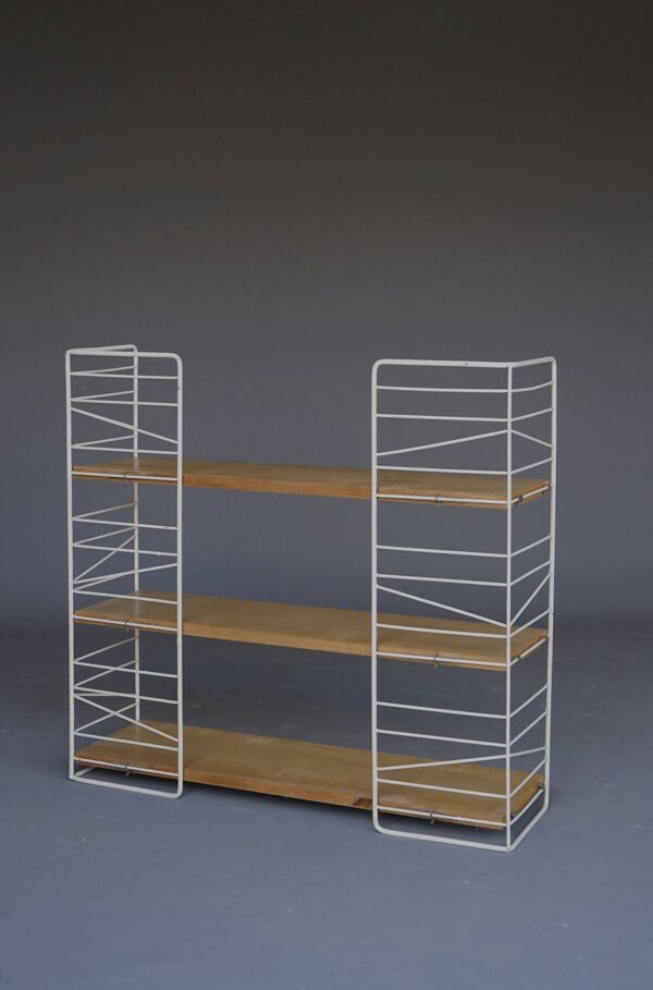 Bibliothèque suédoise à étagères par Kasje & Nils Nisse Strinning pour String, années 1950