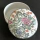 Vintage Chinese Porcelain Trinket Box H.F.P. Macau Famille Rose 1970s