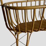 Child's cradle and its wicker arrow 20th century