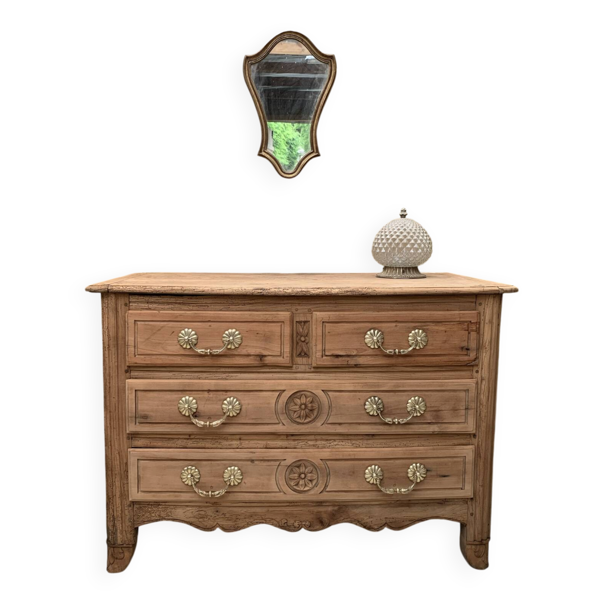 Louis XV solid wood chest of drawers