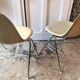 Set of 2 Eames chairs for Herman Miller fiberglass 1960-70's