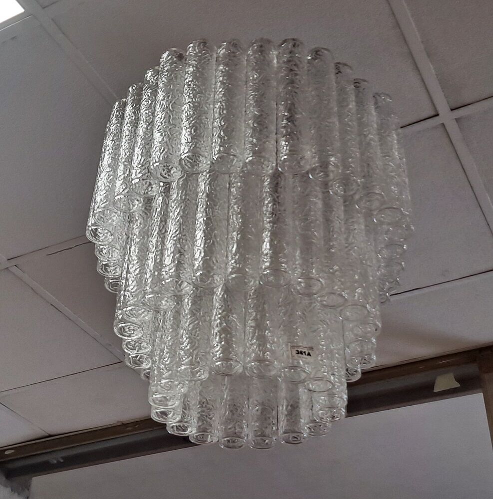 Vintage Italian Murano glass chandelier by Toni Zuccheri for Venini, 1960s