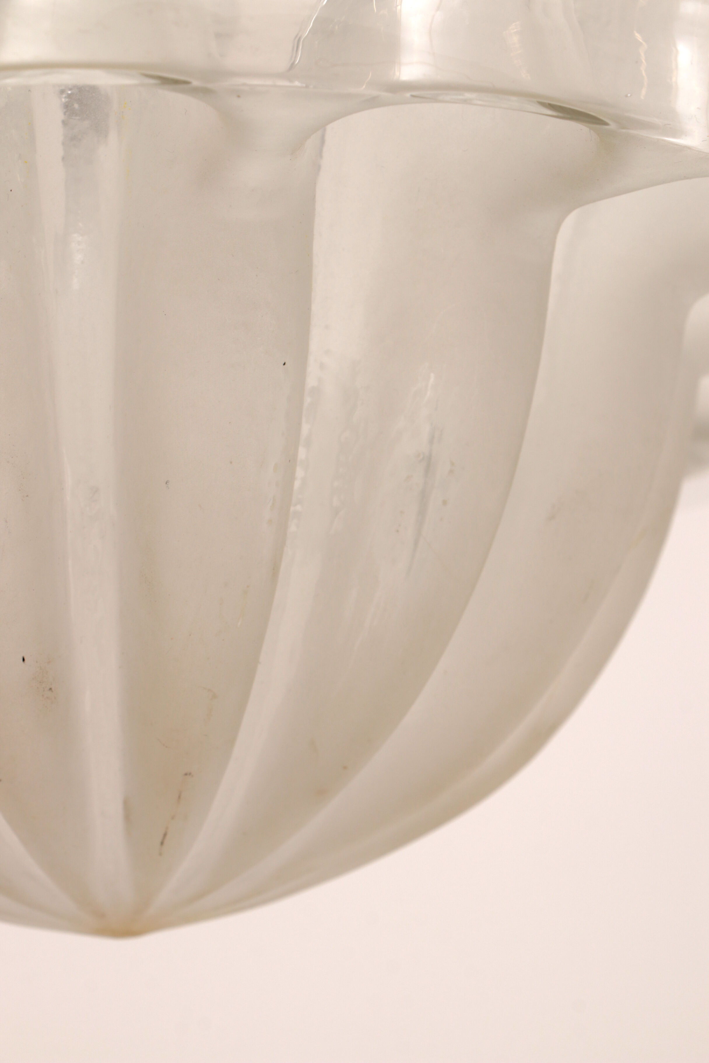 Vintage glass hanging lamp by Peill & Putzler, 1960