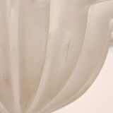 Vintage glass hanging lamp by Peill & Putzler, 1960