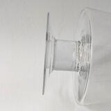 Vase en verre transparent