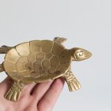 Ashtray / empty turtle brass pockets