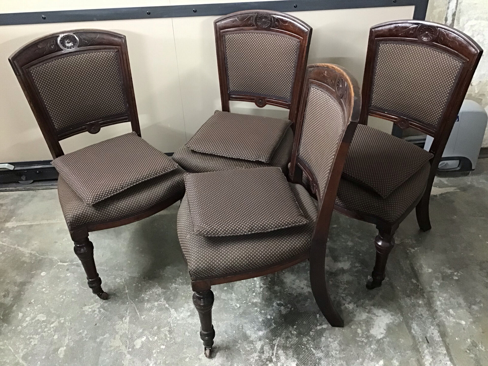 4 chaises acajou
