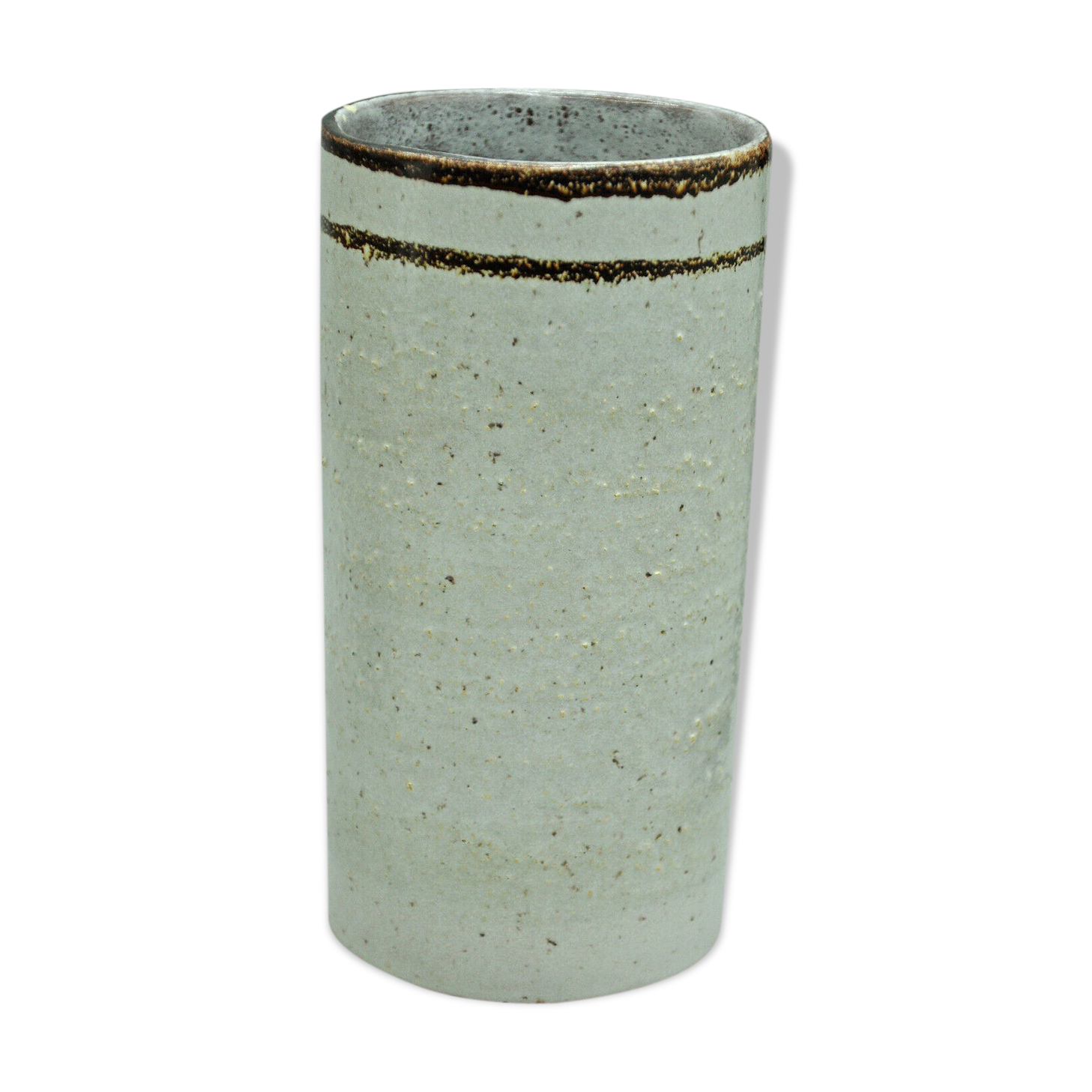 Contemporary design roll vase signed