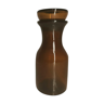 Brown vintage glass jar