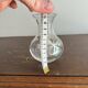 Art Nouveau Silver Butterfly Soliflore Vase Naturalistic Blown Glass