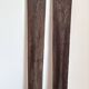Pair of vintage wooden skis 184cm