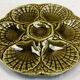 Lot 6 plates of oysters barbotine Sarreguemines