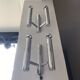 Pair of double wall lamps from Sciolari Italy 1960