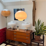 Vintage pendant lamp Harvey Guzzini Burgos: spatial suspension i