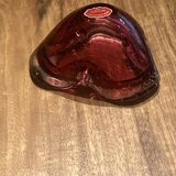 Murano shell-shaped bubble glass ashtray from 1970