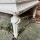 Antique patinated Louis XVI buffet, marble top.