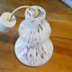 Bell shaped vintage suspension speckled glass