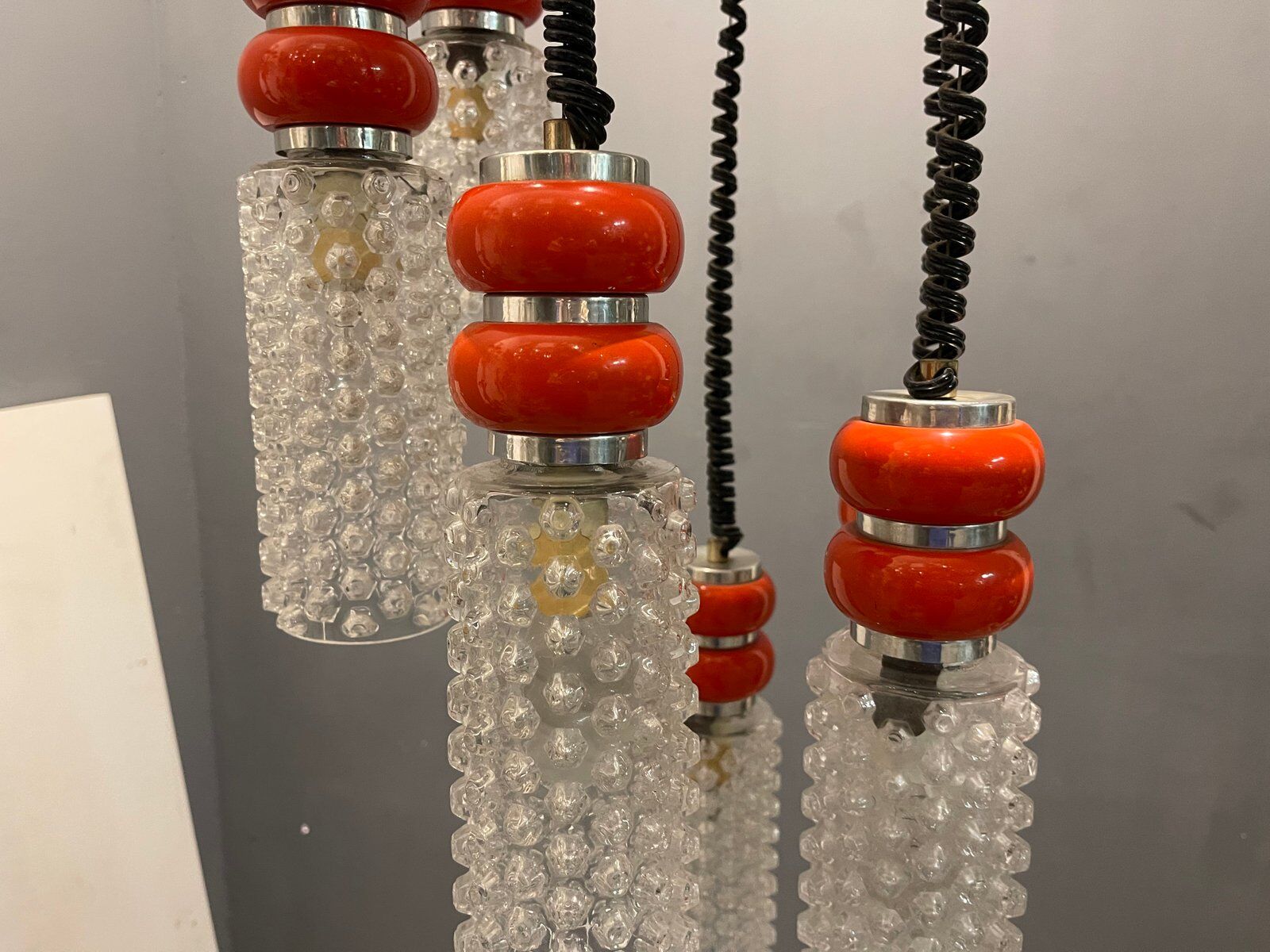 Crystal light pendant 1970s