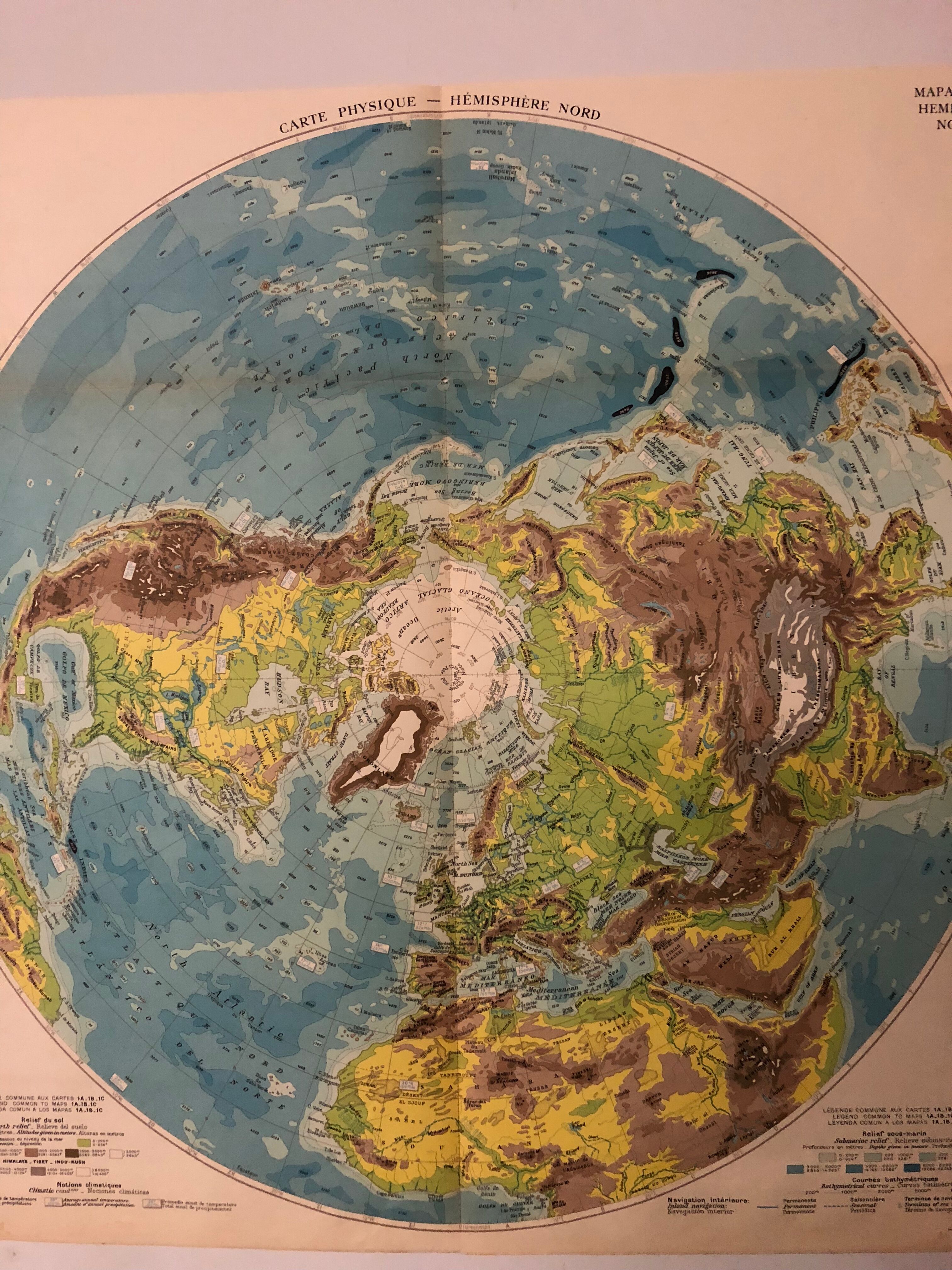 Map of the world map old northern hemisphere