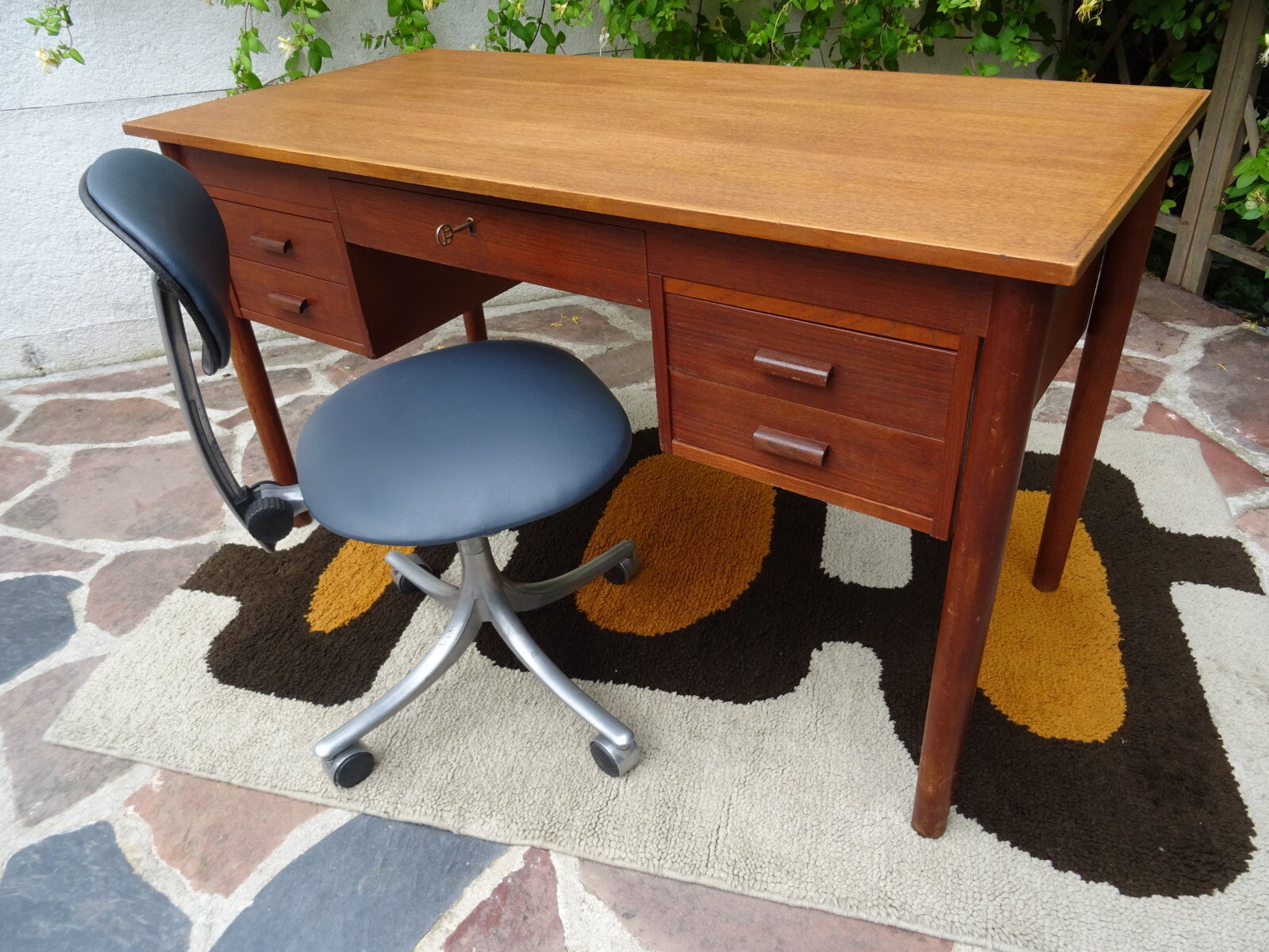 Scandinavian teak desk