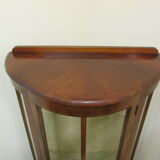 English art deco walnut showcase