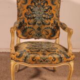 carved armchair with a Louis XV style - 19th century