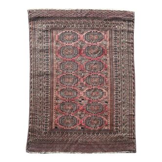 Tapis d'orient salor tekke turkmène ancien: 1.10 x 1.58 m m