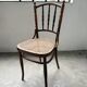Set of 4 Fischel caned bistro chairs