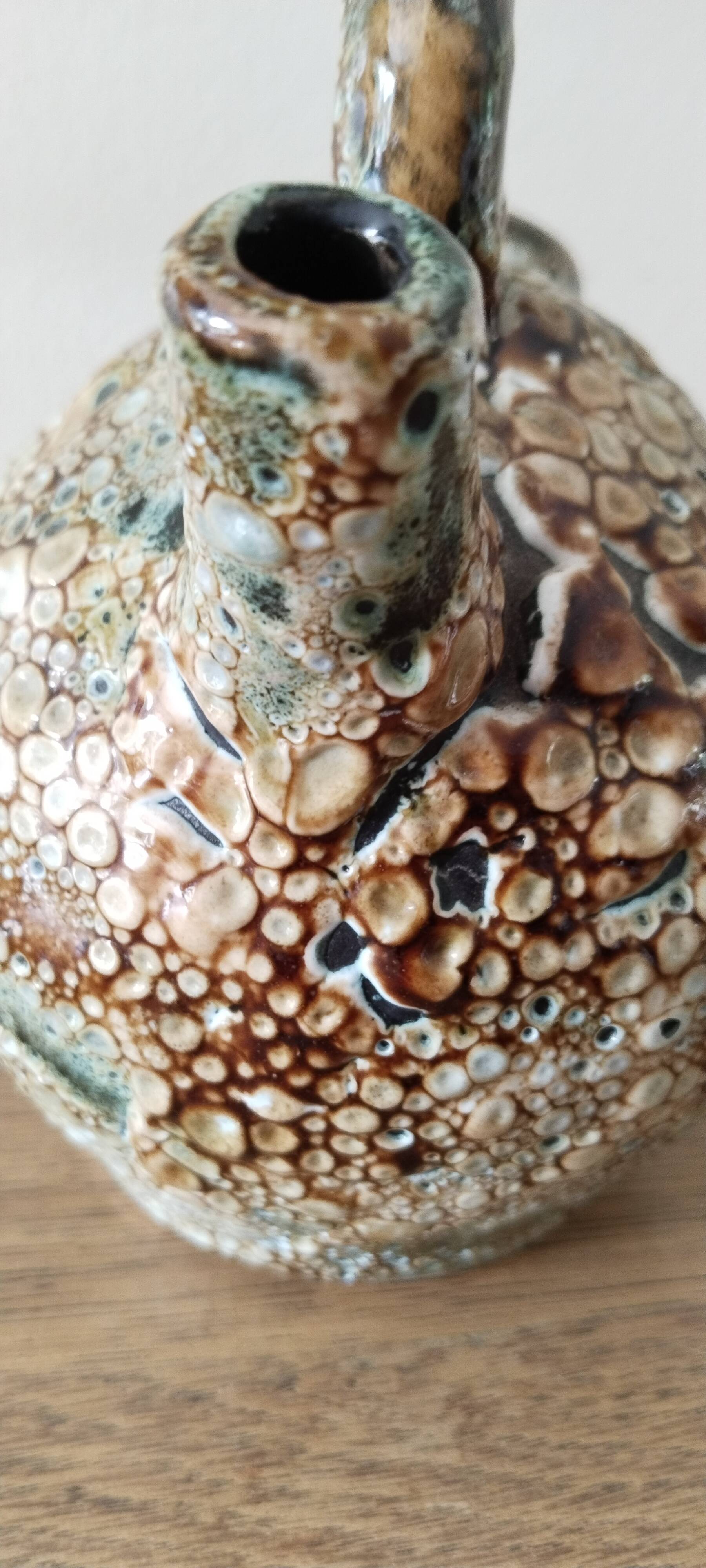 Honey ceramic jug or margoulette