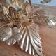 Golden brass flower wall lamp