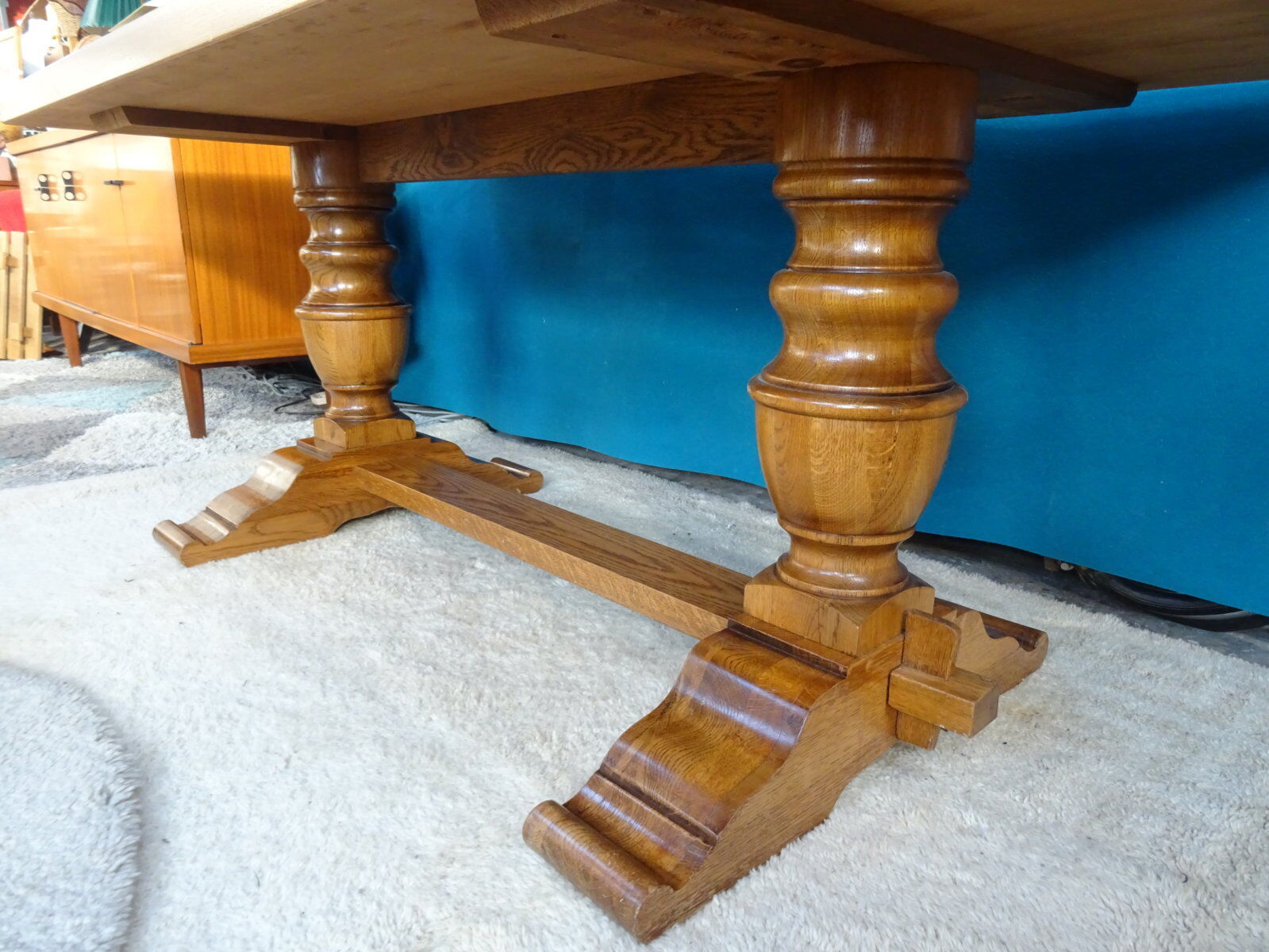 Farmhouse table in solid oak 190 cm