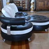 Canapé 3 places par Mario Spinelli, signé Formenti, Italie – 1980