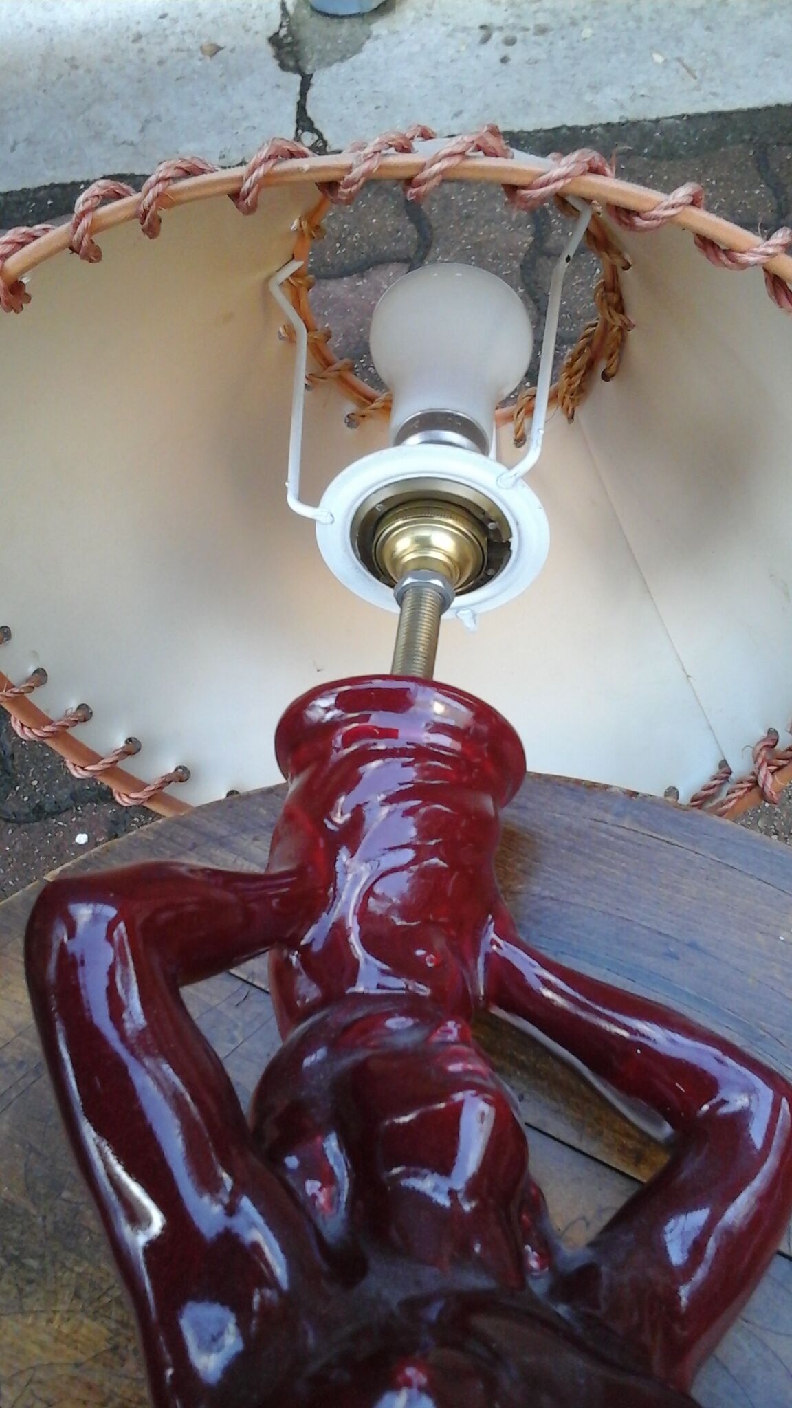 Sirène lamp signed S.R Bonome