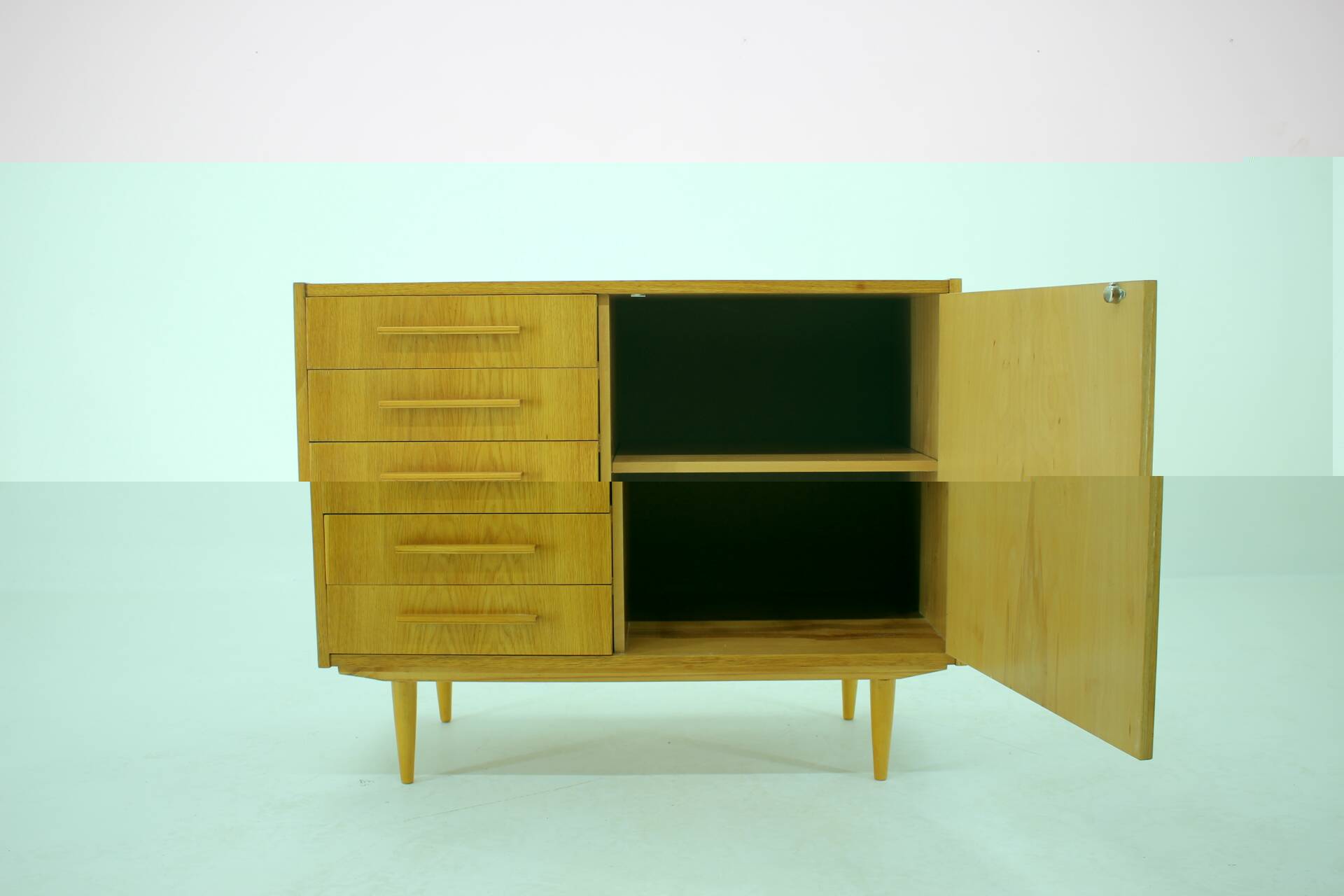 1960s Oak Cabinet, Czechoslovakia