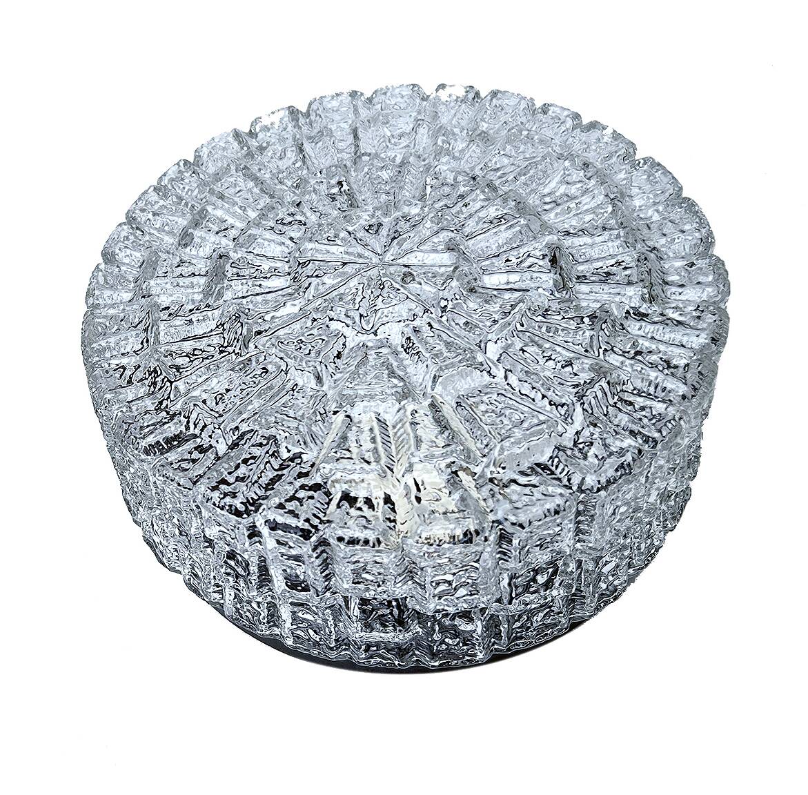 Vintage Brutalist Glass Sconce