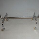 Antique chrome serving table, Thonet, Jindřich Halabala