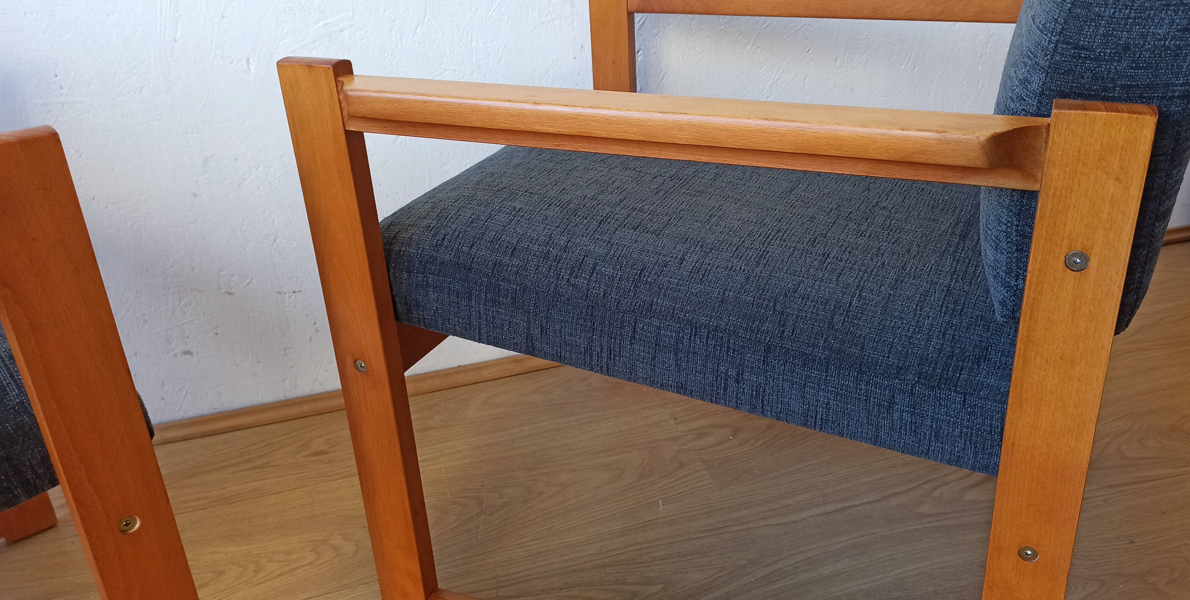Fauteuils vintage 1970. Ensemble de 2.