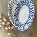 Pair of blue flower raviers